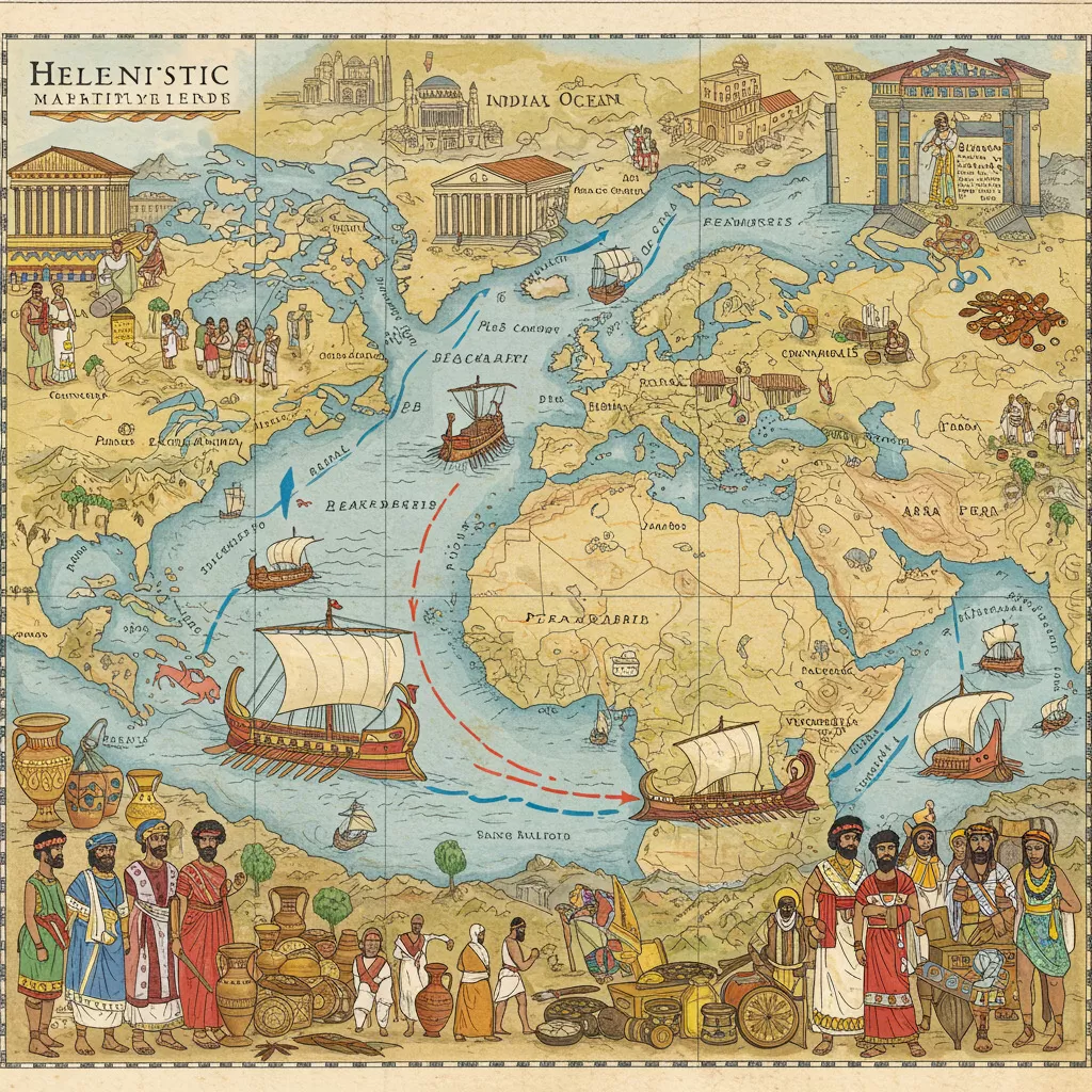 Hellenistic Maritime Trade and Its Global Impact