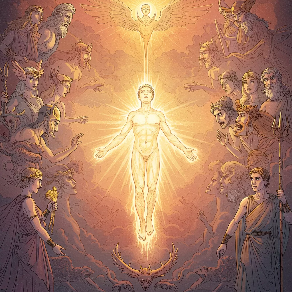 The Transformation of Mortals into Gods: Mythological Perspectives